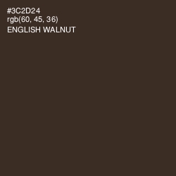#3C2D24 - English Walnut Color Image